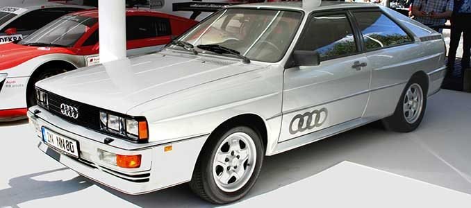 Photo représentant une Audi quattro