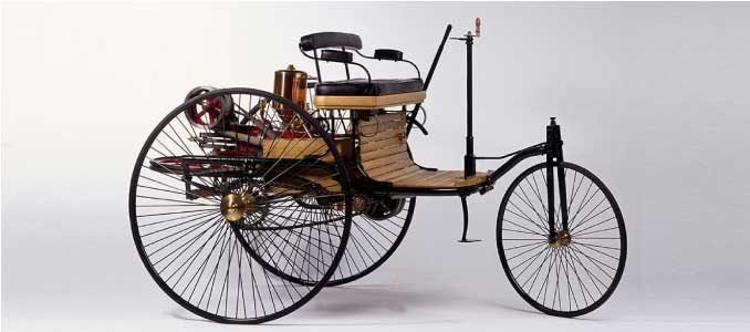 Photo représentant une Mercedes-Benz Patent Motorwagen
